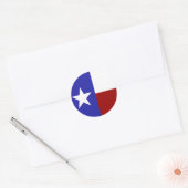Sticker Rond Drapeau étoile solitaire (Enveloppe)