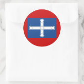 Sticker Rond Drapeau Eureka (Sac)