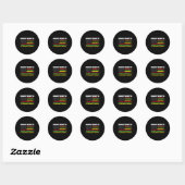 Sticker Rond Drapeau féminin 1 (Feuille)