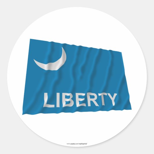 Sticker Rond Drapeau Fort Moultrie (Devant)