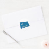 Sticker Rond Drapeau Fort Moultrie (Enveloppe)