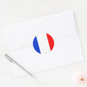 Sticker Rond Drapeau français (Enveloppe)