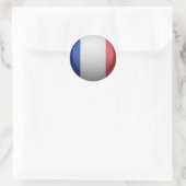 Sticker Rond drapeau français (Sac)
