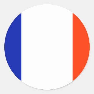 Sticker Rond drapeau français