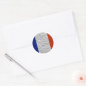 Sticker Rond drapeau français (Enveloppe)