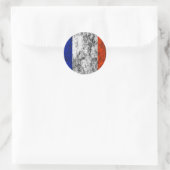 Sticker Rond drapeau français (Sac)