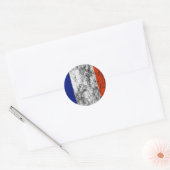 Sticker Rond drapeau français (Enveloppe)