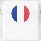 Sticker Rond Drapeau français, Drapeau de France (Sac)