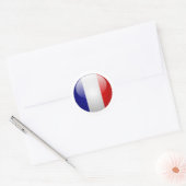 Sticker Rond Drapeau France (Enveloppe)