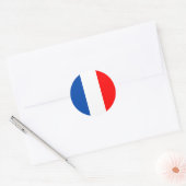 Sticker Rond Drapeau France (Enveloppe)