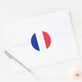 Sticker Rond Drapeau France (Enveloppe)