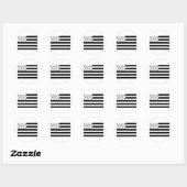 Sticker Rond Drapeau France Bretagne (Feuille)