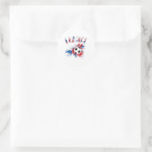 Sticker Rond Drapeau France de balle de football (Sac)