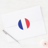 Sticker Rond Drapeau France Tricolore (Enveloppe)