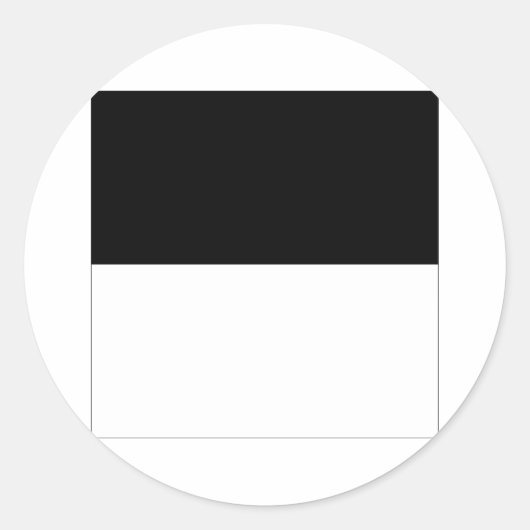 Sticker Rond Drapeau Fribourg (Devant)