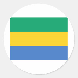 Sticker Rond Drapeau Gabon