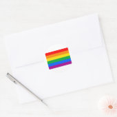 STICKER ROND DRAPEAU GAY PRIDE OFFICIEL (Enveloppe)