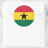 Sticker Rond Drapeau ghanéen, Drapeau du Ghana (Sac)