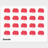 Sticker Rond Drapeau Grunge China (Feuille)
