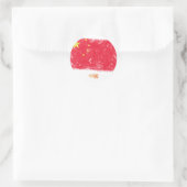 Sticker Rond Drapeau Grunge China (Sac)