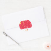 Sticker Rond Drapeau Grunge China (Enveloppe)