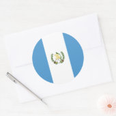 Sticker Rond Drapeau guatémaltèque, Drapeau du Guatemala (Enveloppe)