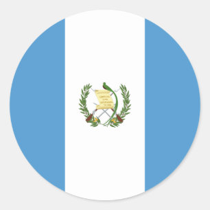 Sticker Rond Drapeau guatémaltèque, Drapeau du Guatemala