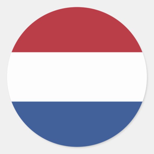 Sticker Rond Drapeau hollandais, Drapeau de Pays-Bas (Devant)