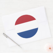 Sticker Rond Drapeau hollandais, Drapeau de Pays-Bas (Enveloppe)