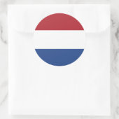 Sticker Rond Drapeau hollandais, Drapeau de Pays-Bas (Sac)
