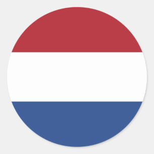 Sticker Rond Drapeau hollandais, Drapeau de Pays-Bas