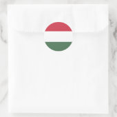 Sticker Rond Drapeau Hongrie (Sac)