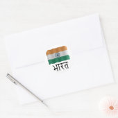 Sticker Rond Drapeau indien (Enveloppe)