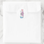 Sticker Rond Drapeau Intergenre Pride Chat Lgbtq Cute Chat Clas (Sac)