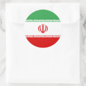 Sticker Rond Drapeau Iran (Sac)