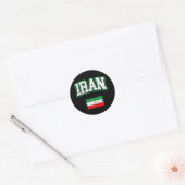 Sticker Rond Drapeau Iran (Enveloppe)