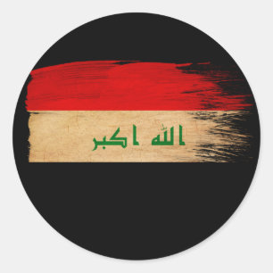 Sticker Rond Drapeau Iraq