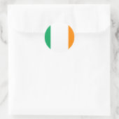 Sticker Rond drapeau irlandais (Sac)