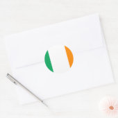 Sticker Rond drapeau irlandais (Enveloppe)