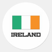 Sticker Rond Drapeau irlandais (Devant)