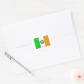 Sticker Rond Drapeau irlandais chanceux (Enveloppe)