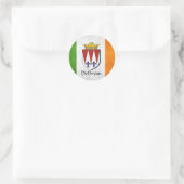 Sticker Rond Drapeau irlandais DeBryan (Sac)