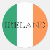 Sticker Rond Drapeau irlandais Irlande (Devant)