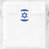 Sticker Rond Drapeau Israël (Sac)