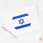 Sticker Rond Drapeau israélien, Drapeau d'Israël (Enveloppe)