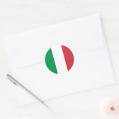 Sticker Rond Drapeau Italie (Enveloppe)