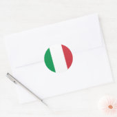 Sticker Rond Drapeau Italie (Enveloppe)