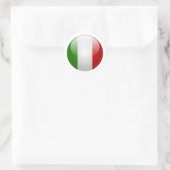 Sticker Rond Drapeau Italie (Sac)