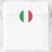 Sticker Rond Drapeau Italie Tricolore (Sac)