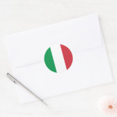 Sticker Rond Drapeau Italie Tricolore (Enveloppe)
